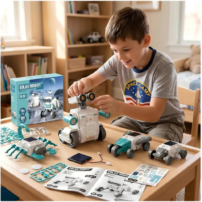 Robot Solar 16 en 1 STEM de 191 Piezas para 8 Años o Más