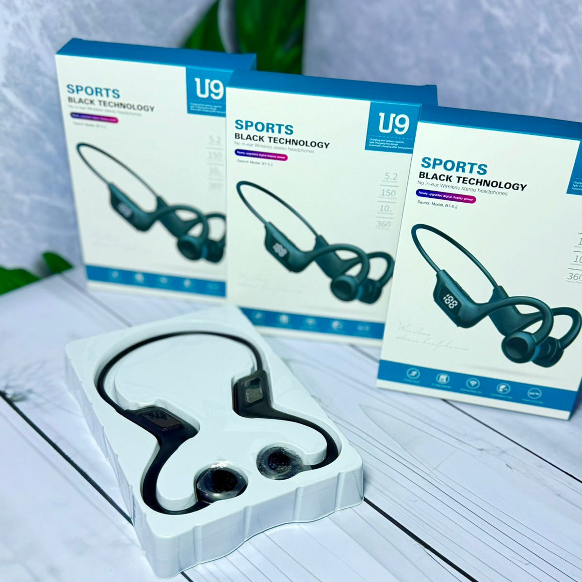 Audífonos Open-Ear U9 Bluetooth 5.2 para Deporte