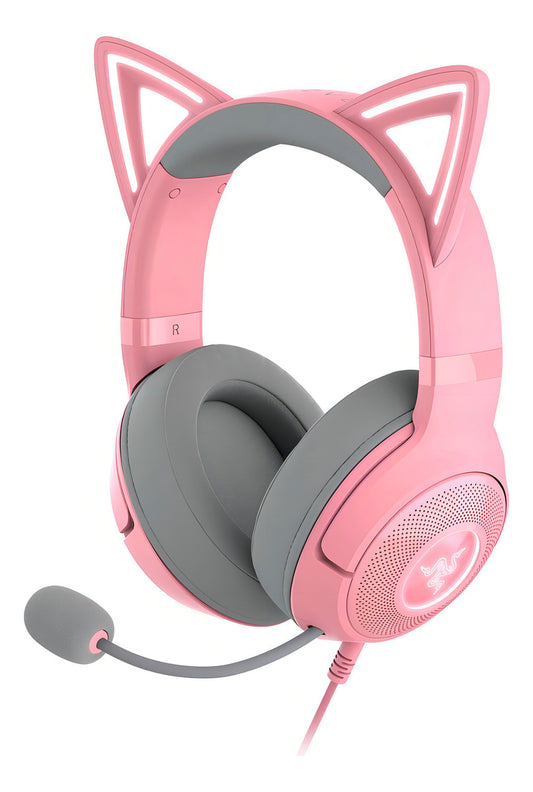 Audífonos Gamer Razer Kraken Kitty V2 Quartz USB Rgb Color Rosa Con Micrófono Nnet - 2