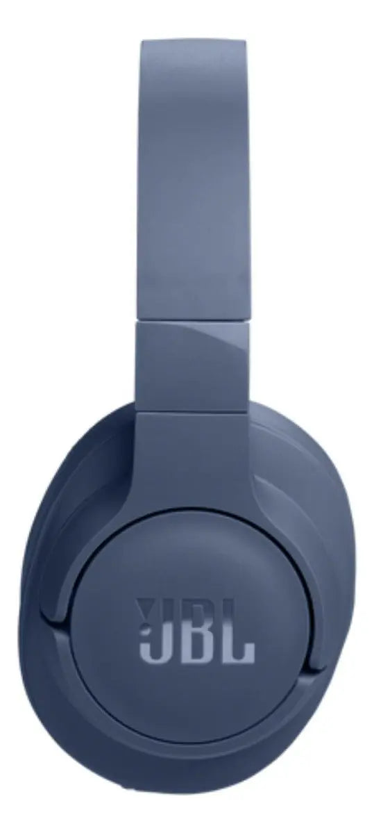 Audífono JBL Tune 770NC azul con cancelación de ruido, diseño moderno y logo visible