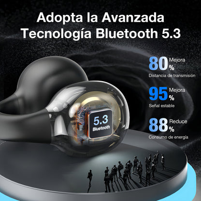 Auriculares Inalámbricos Bluetooth Audífonos 1Hora Color Negro - 9