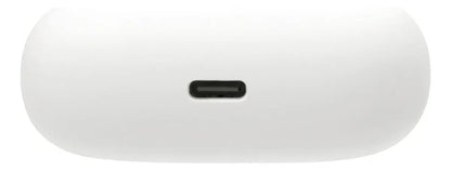 Estuche blanco de auriculares inalámbricos JBL Wave Beam 2 con puerto de carga USB-C