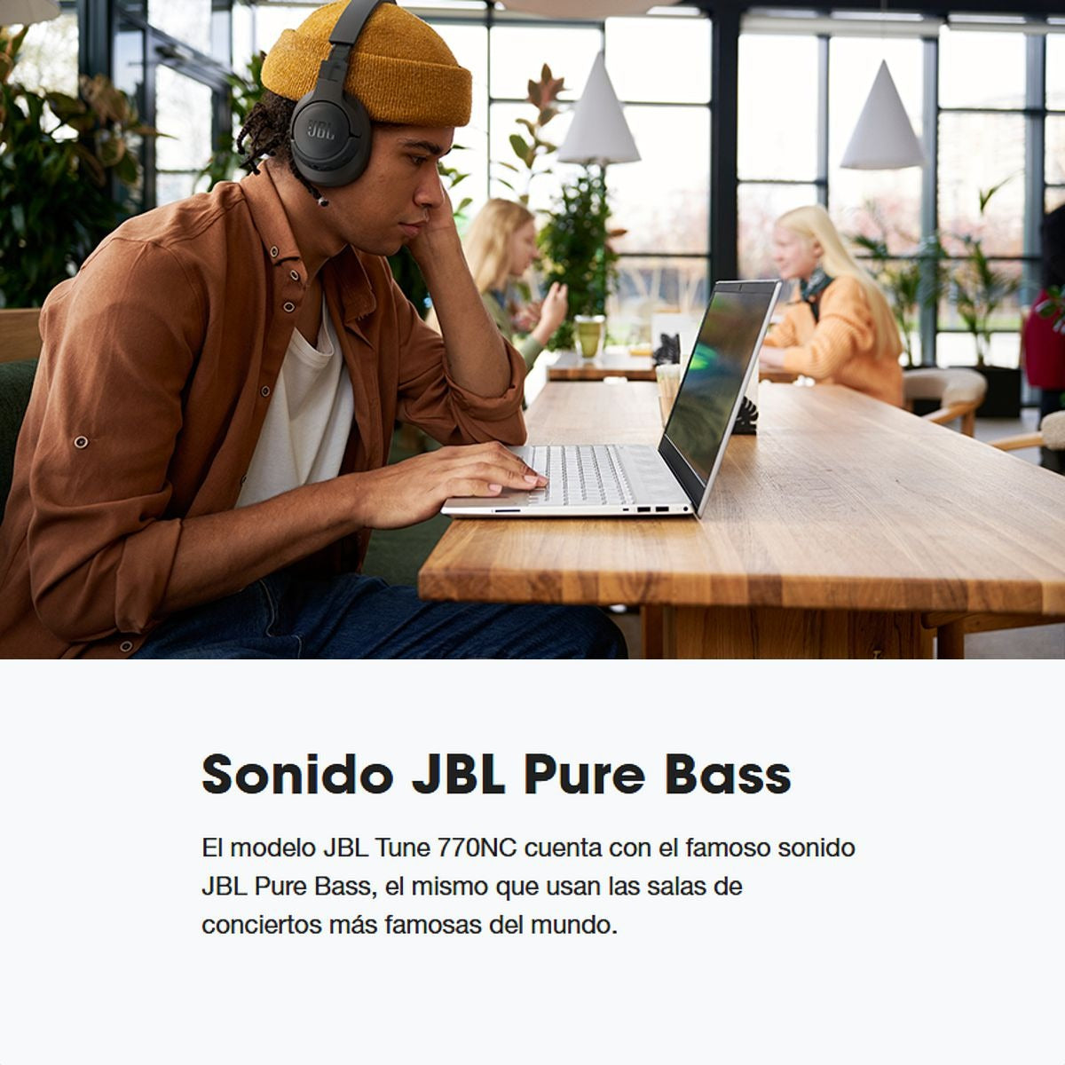 Auriculares Inalámbricos Jbl Tune 770nc 70 Horas Blanco - 5