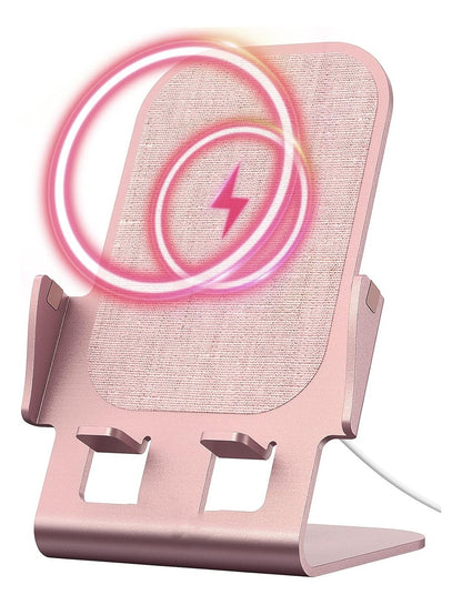 Soporte de Escritorio con Cargador Inalámbrico 15W Universal
