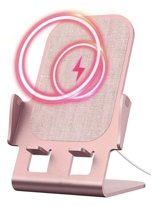 Soporte de Escritorio con Cargador Inalámbrico 15W Universal