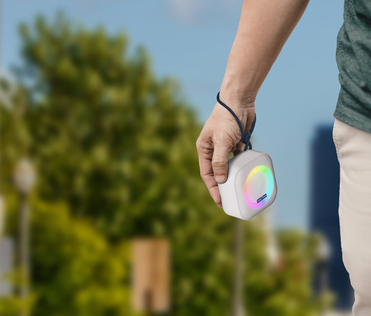 Parlante Bluetooth Nautica SP400 Portátil con Luces RGB