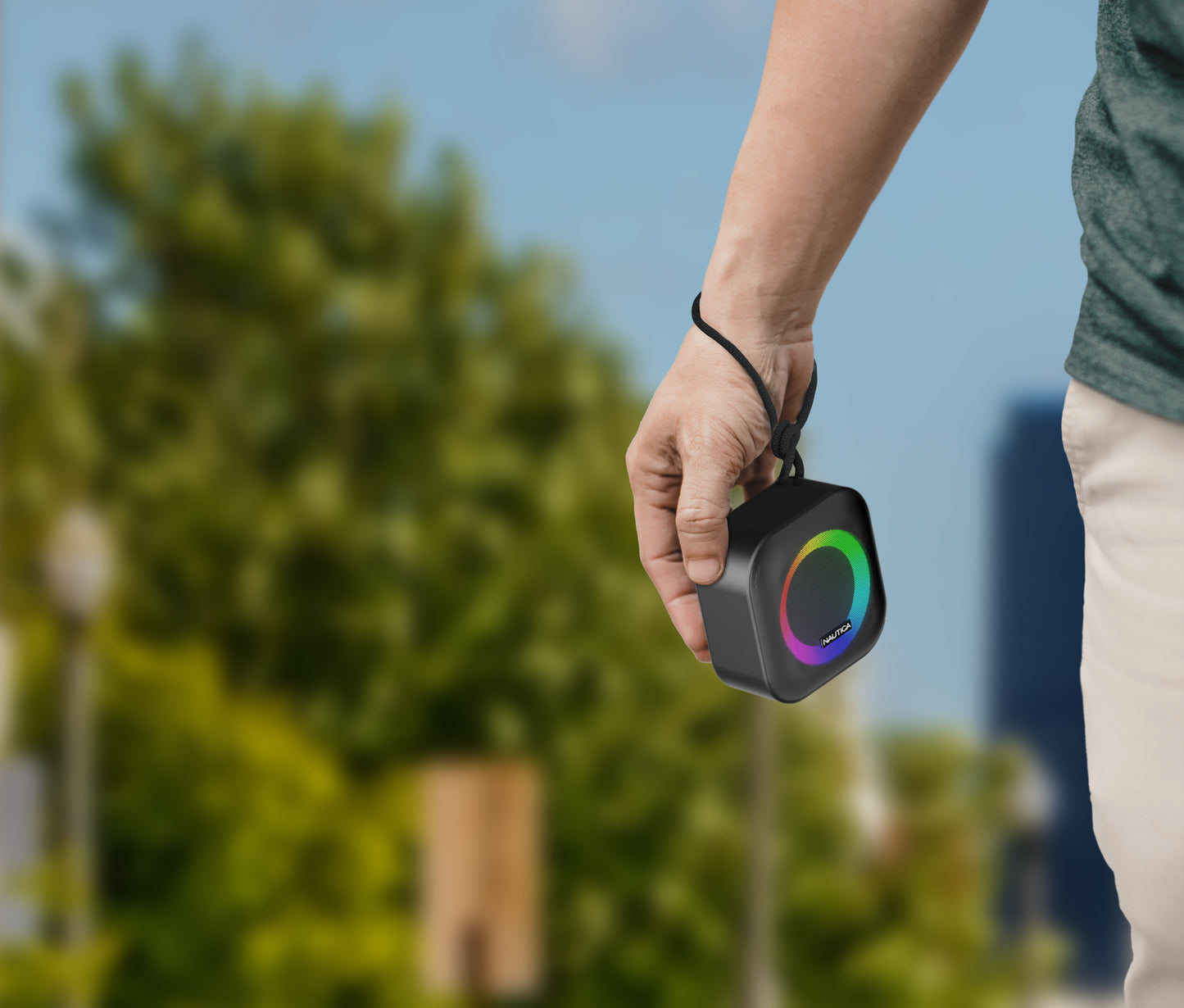 Parlante Bluetooth Nautica SP400 Portátil con Luces RGB