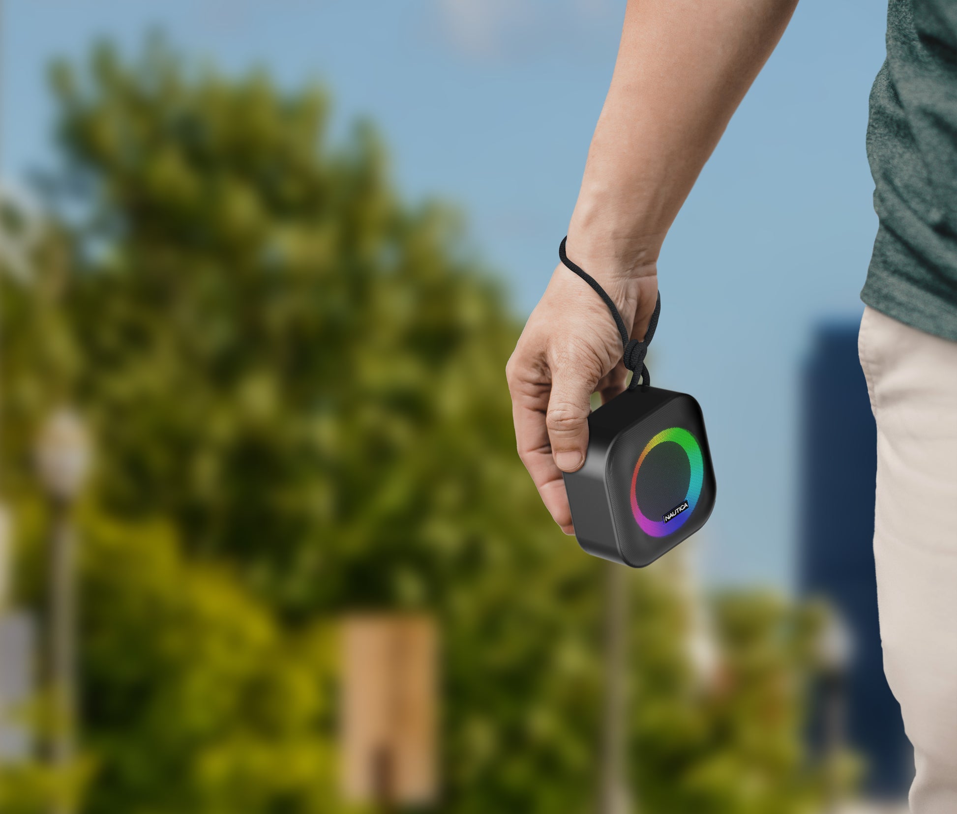 Parlante Bluetooth Nautica SP400 Portátil con Luces RGB