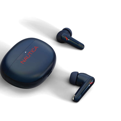 Audífonos Inalámbricos Nautica T200 Bluetooth con Estuche de Carga