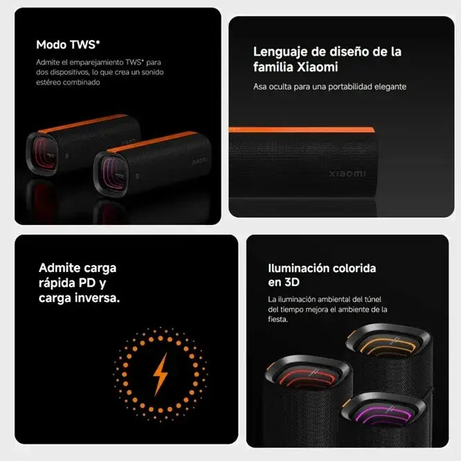 Parlante Bluetooth Xiaomi Ip67 Impermeable 50w Sound Party
