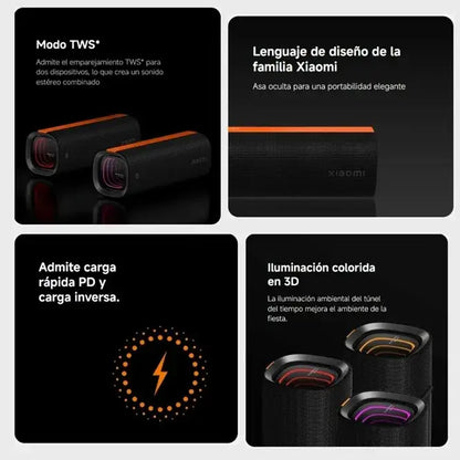 Parlante Bluetooth Xiaomi Ip67 Impermeable 50w Sound Party