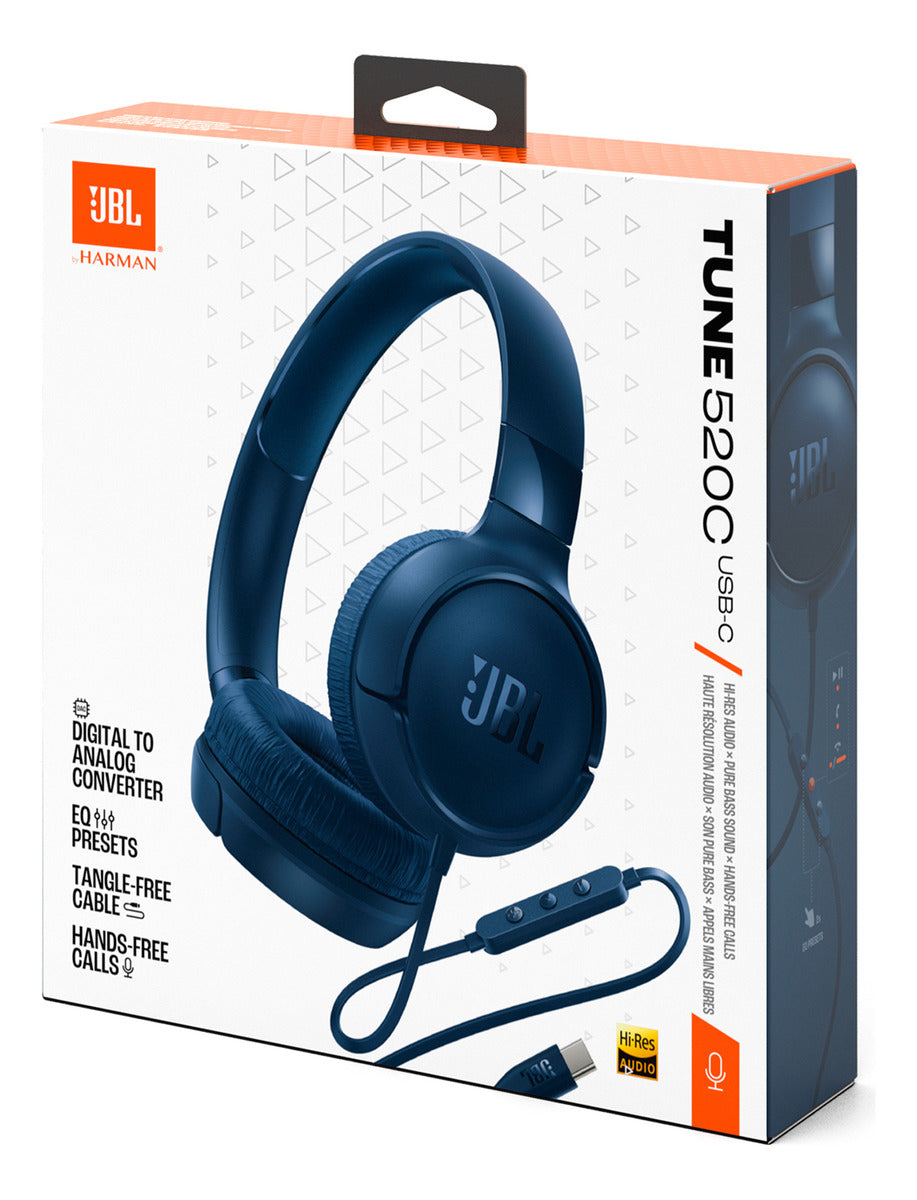 Auriculares Jbl Tune 520c Cableado Usb C