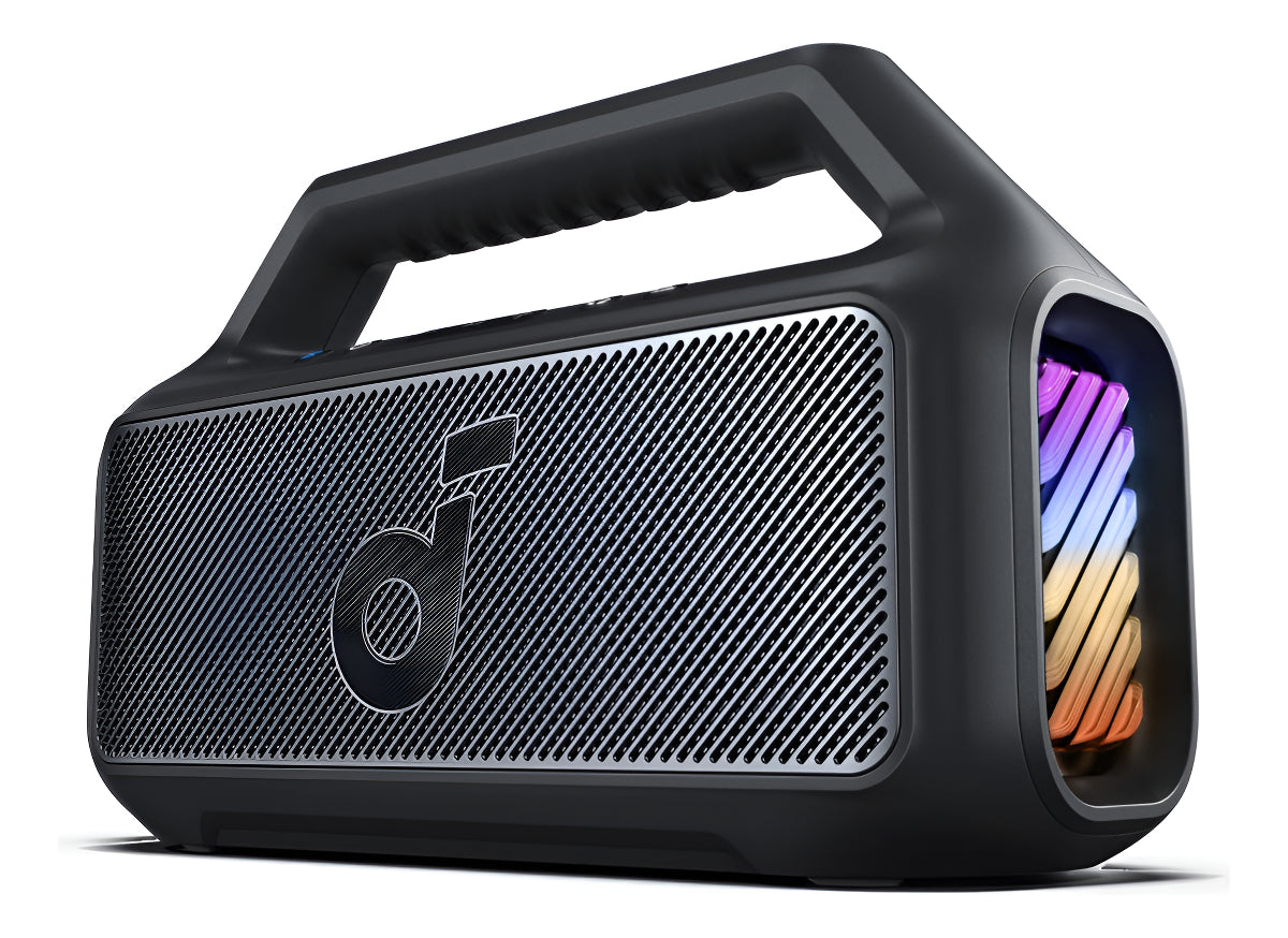 Bocina Bluetooth Soundcore Boom 2 80W con Subwoofer BassUp 2 24H Reproducción IPX7 Flotante Party Speaker Inalámbrico