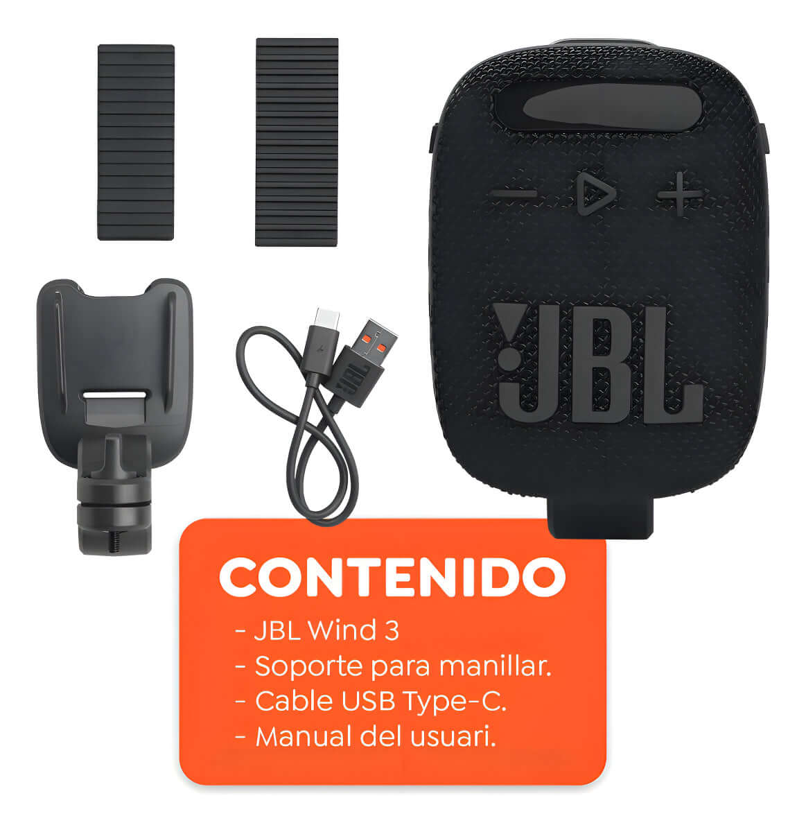 Parlante Jbl Wind 3 Bici Moto Bluetooth Micro Sd Y Radio Fm Voltaje