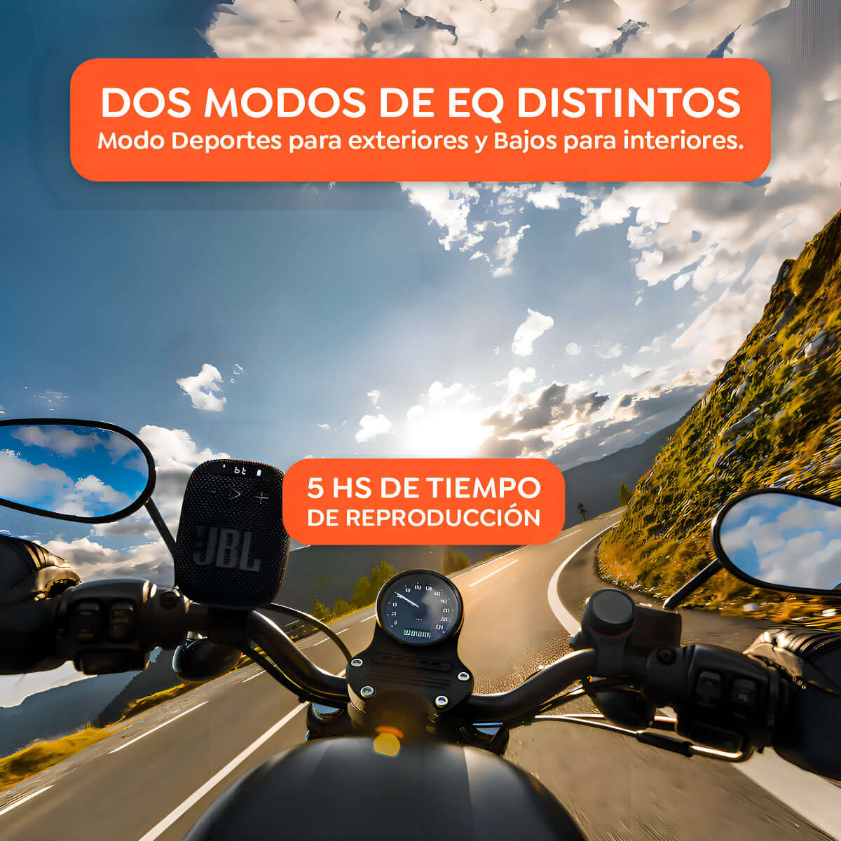 Parlante Jbl Wind 3 Bici Moto Bluetooth Micro Sd Y Radio Fm Voltaje