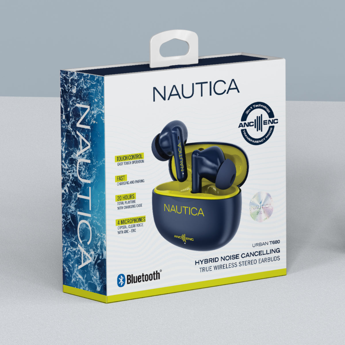 Audífonos Náutica True Wireless Earbuds T680 Con Anc 20horas