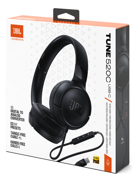 Auriculares Jbl Tune 520c Cableado Usb C