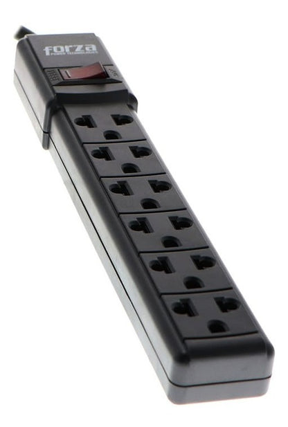 Multitoma Forza PS-1006B 6 Salidas con Cable 3m y Switch de Protección