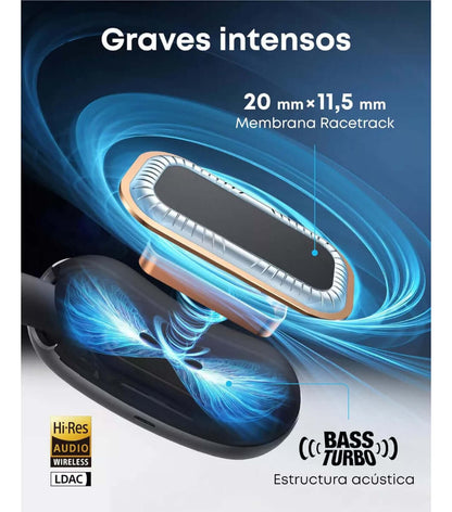 Auricular Soundcore AeroFit 2 – Open Ear y 42h de batería