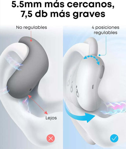 Auricular Soundcore AeroFit 2 – Open Ear y 42h de batería