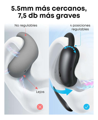 Auricular Soundcore AeroFit 2 – Open Ear y 42h de batería