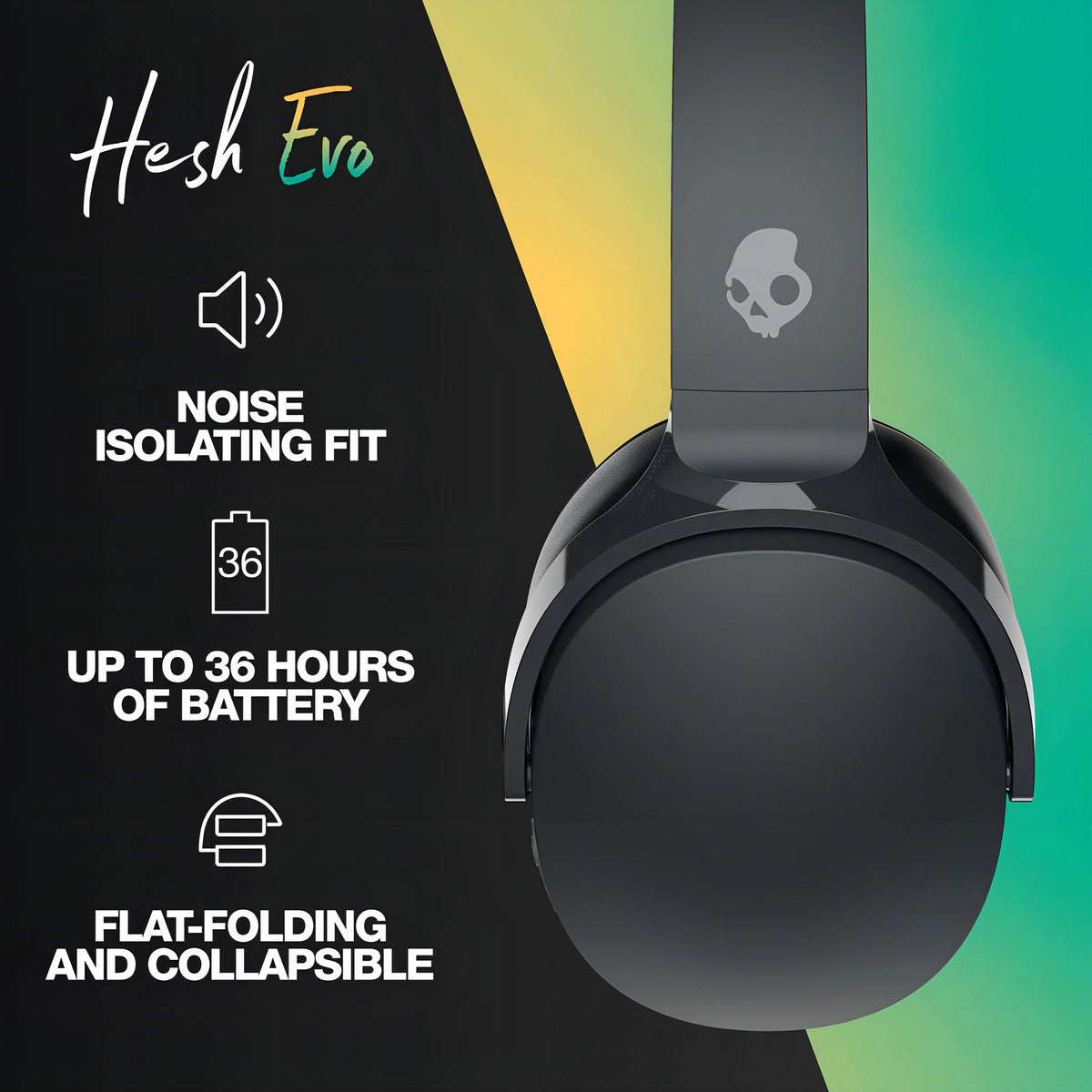 Auriculares Supraaurales Inalámbricos Skullcandy Hesh Evo