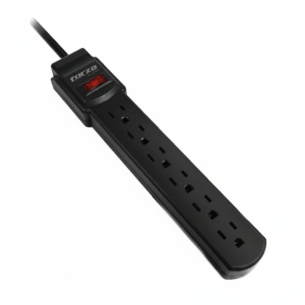 Multitoma Forza PS-611UL 6 Tomas 1875W 90cm Negro