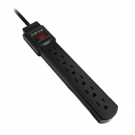 Multitoma Forza PS-611UL 6 Tomas 1875W 90cm Negro