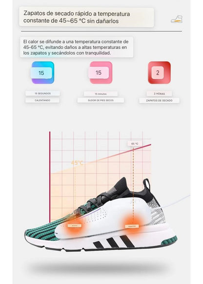 Secador Eléctrico para Zapatos con Luz UV y Temporizador