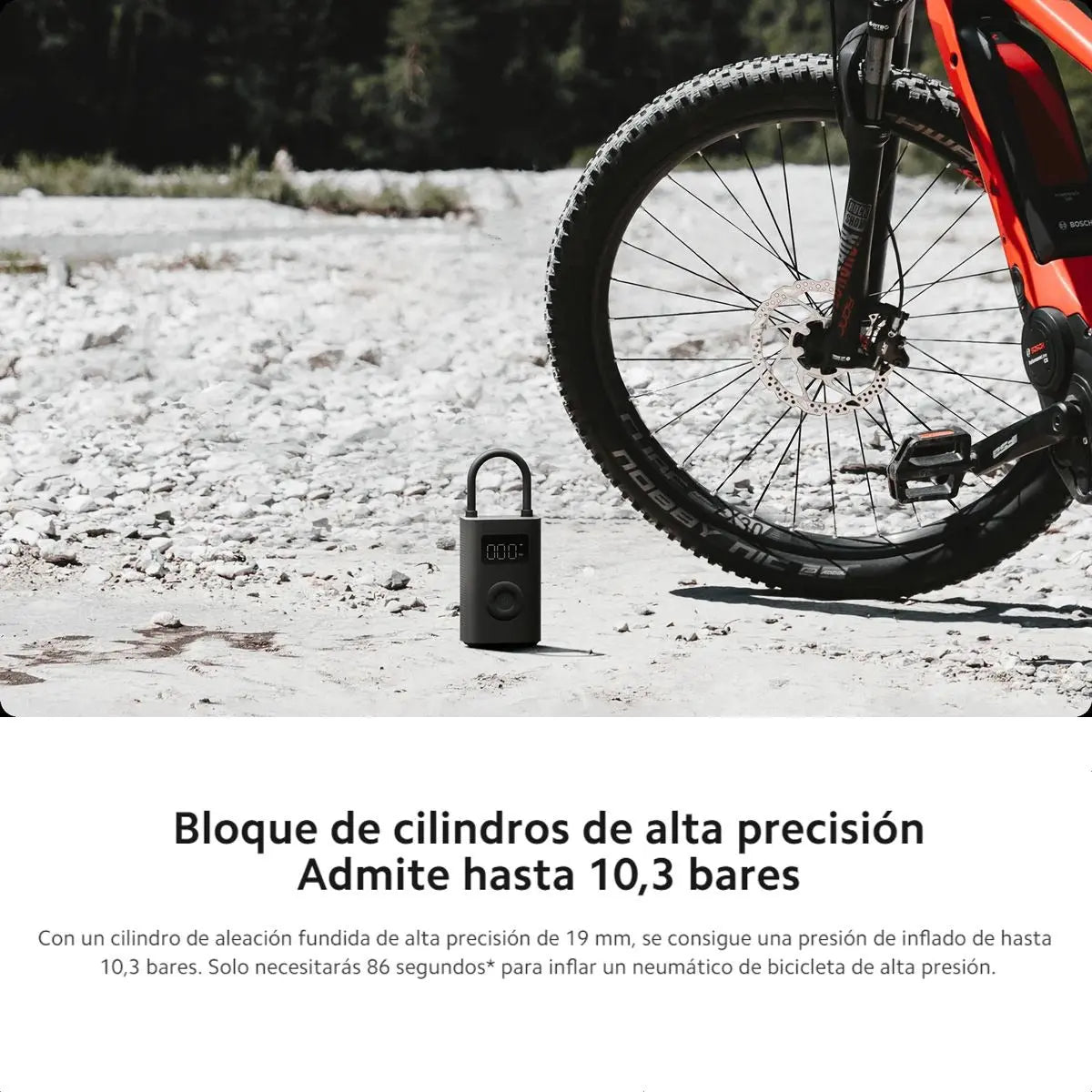Compresor de Aire Portátil Xiaomi 2 con 6 Modos de Inflado