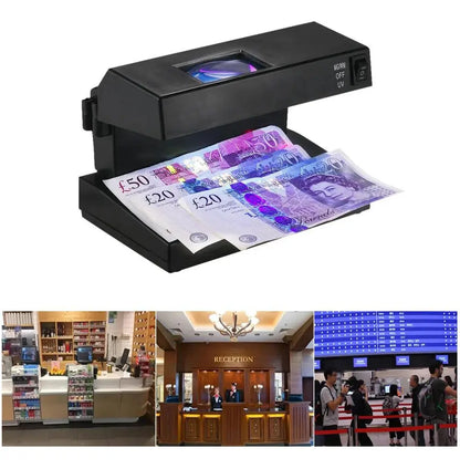 Detector de Billetes Falsos UV con Lupa AD-2138