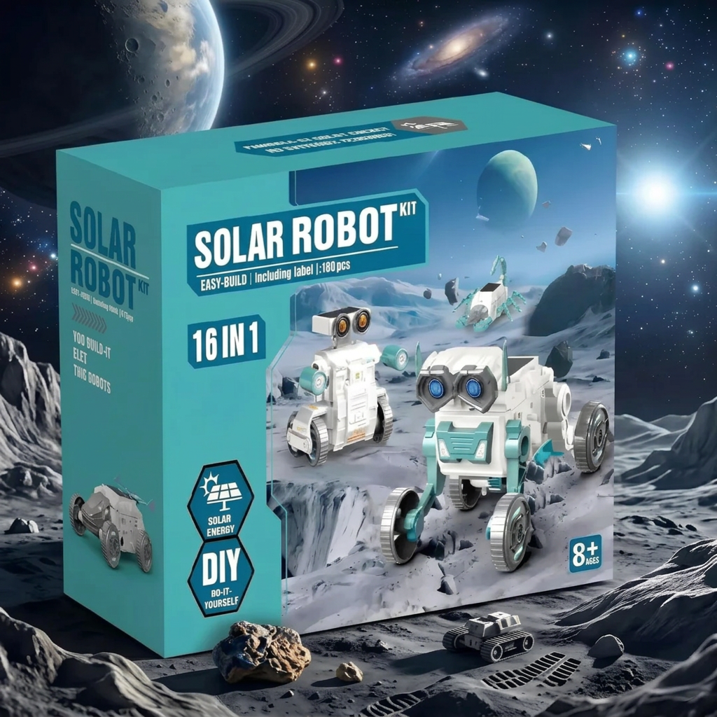 Robot Solar 16 en 1 STEM de 191 Piezas para 8 Años o Más
