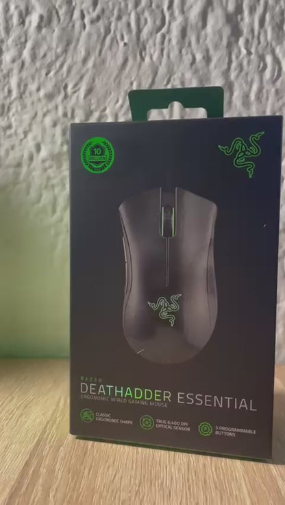Ratón Razer Deathadder Essential Para Jugadores 5 Botones 6400 Dpi Color Negro - 13