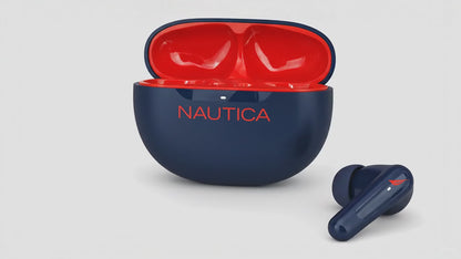 Audífonos Inalámbricos Nautica T200 Bluetooth con Estuche de Carga