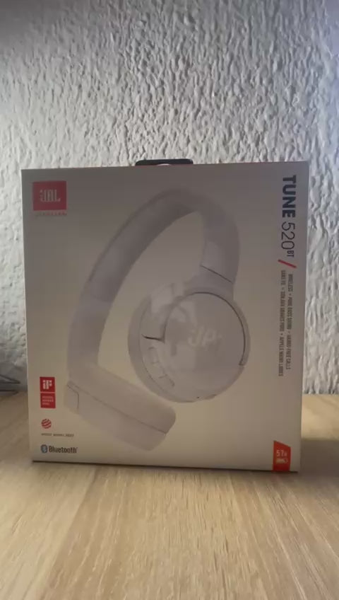 Audifonos Jbl Tune 520 Bt Bluetooth On Ear Color Blanco Luz Rojo - 6